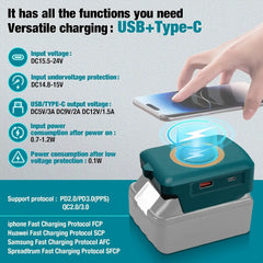 3 in 1 Multi Platform Wireless Charging Hub | 15W Fast Charger & USB/Type-C Power Station