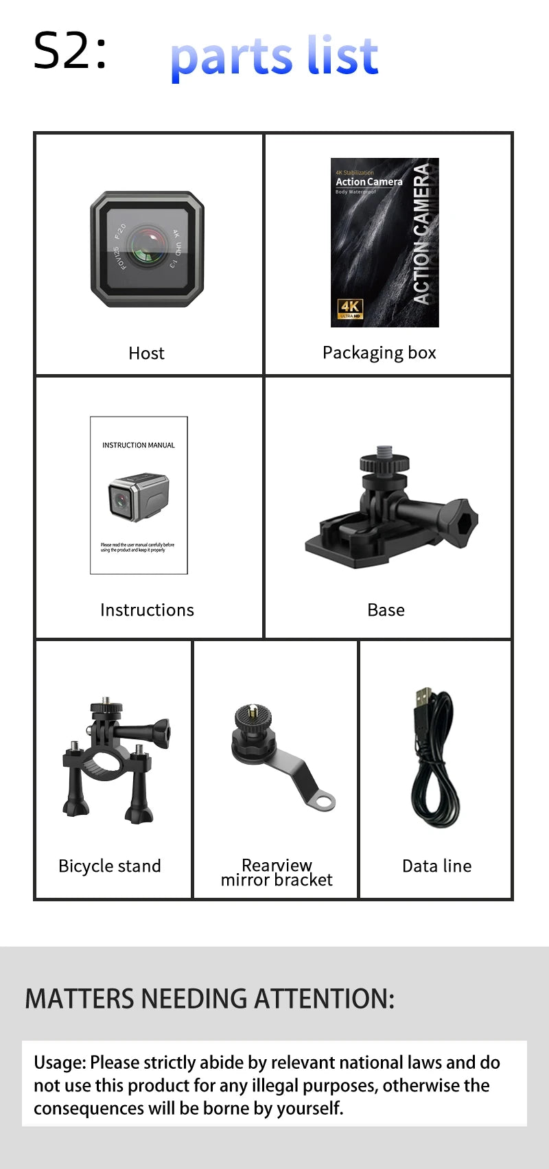 4K HD Mini Action Camera – Waterproof Helmet Cam with Clip Mount by Snagg A Portable Camera