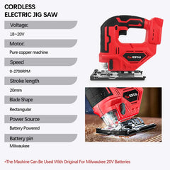 18V Cordless Electric Jigsaw