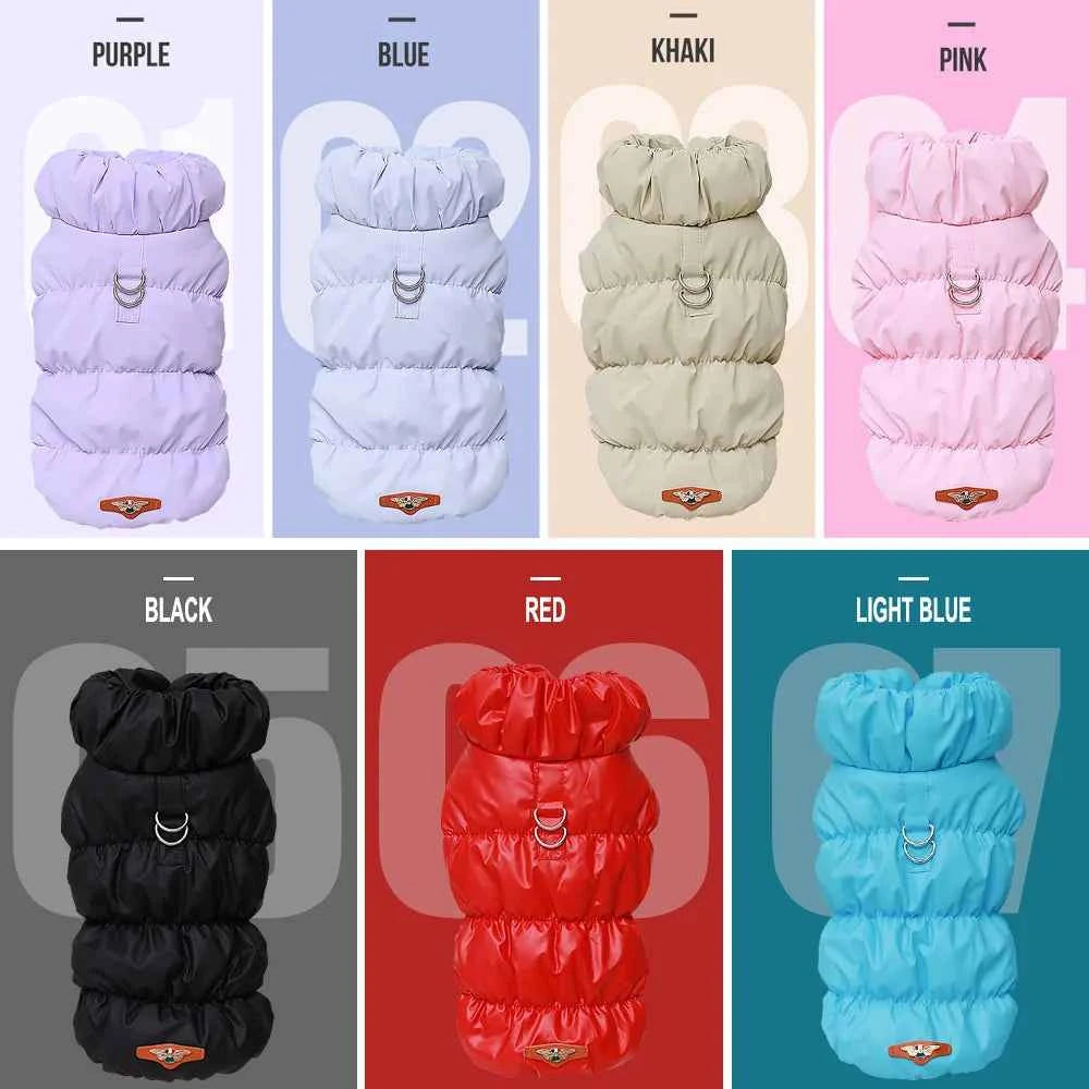 Padded Dog Vest Jacket – Windproof Warm Winter Coat for French Bulldog, Chihuahua & Poodle