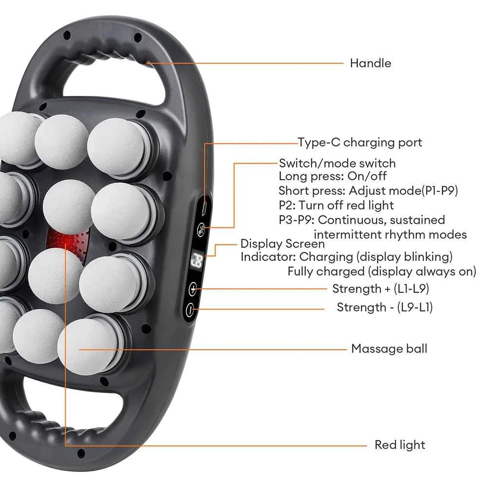 8/16 Heads Body High Frequency Vibration Massage Gun