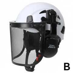 Forestry Safety Helmet With Earmuffs Face Shield by Snagg A Safety Helmet