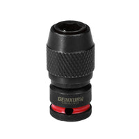 1/4" Square Drive to 1/4" Quick Release Hex Impact Bit Holder