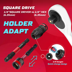 99PCS Impact Screwdriver Bits Set – 1” & 2” Magnetic Driver Bits with Drywall Screw Setter