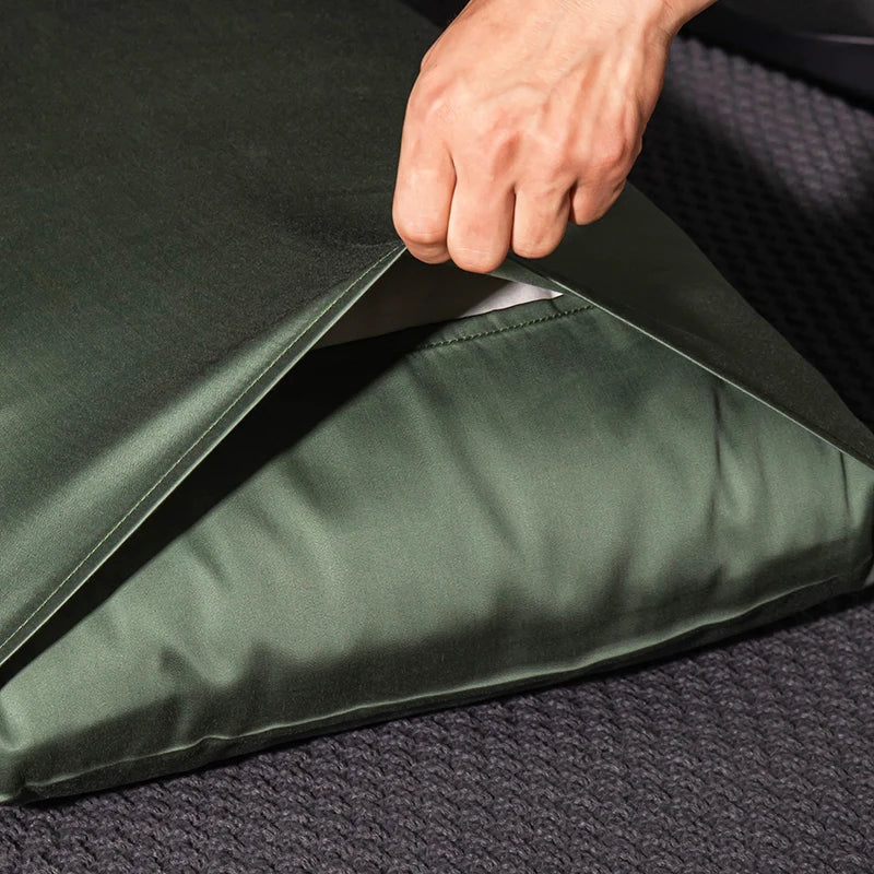 2 Pcs Real Silk Pillowcase – 100% Natural Silk by Snagg A Cushion Cover