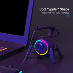 RGB Mouse Bungee Cable Holder for PC Gaming by Snagg A Mouse Bungee