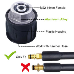 4000 PSI Spray Gun with Nozzles & Foam Lance Kit by Snagg A Foam Cannon