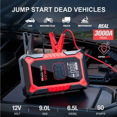 3000A car jump starter with tyre inflator – image 2