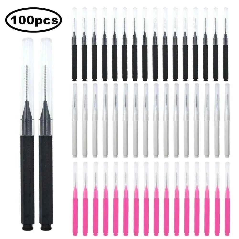 Professional 80/100 Piece Mini Grooming Set – Disposable Multi Purpose Precision Brushes