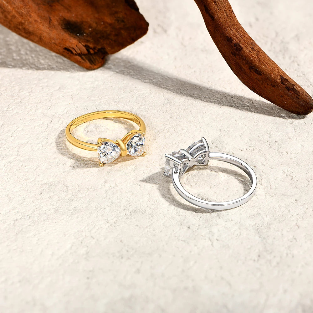 Bowknot Moissanite Ring