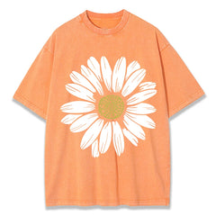 Sunflower Print Womans Streetwear T-Shirt