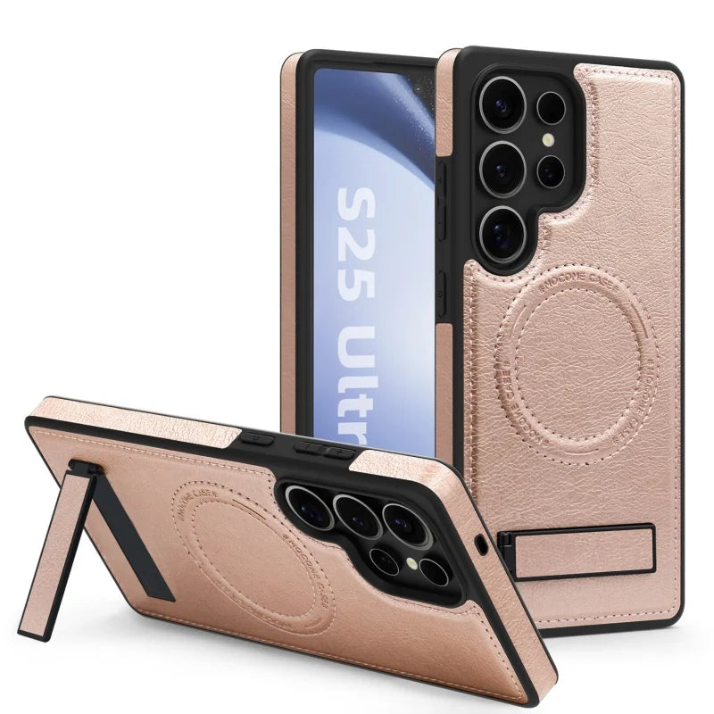 Stand Holder Magnetic Case For Samsung Galaxy S25 Series by Snagg A Phone Case