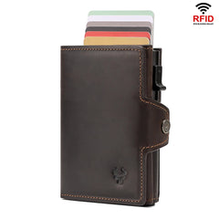 Leather Pop-Up Minimalist Card Holder by Snagg It Wallet