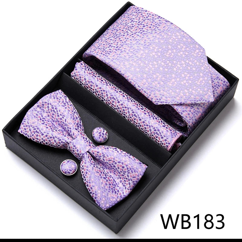 Men’s Luxury Tie & Bow Set - WB183 - Others In Fashion