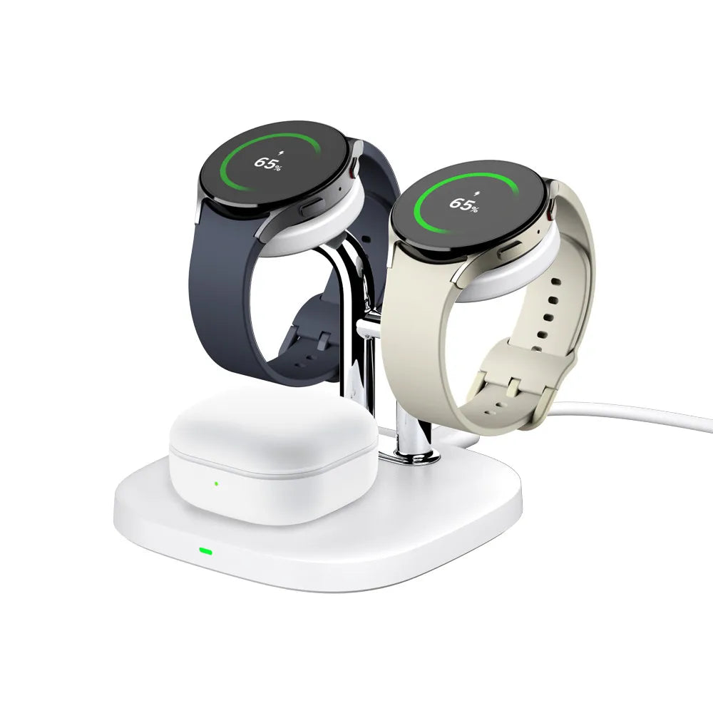 Dual Samsung Watch & Buds Wireless Charging Station | Galaxy Watch Ultra 8 Classic 7 Buds 3 Pro