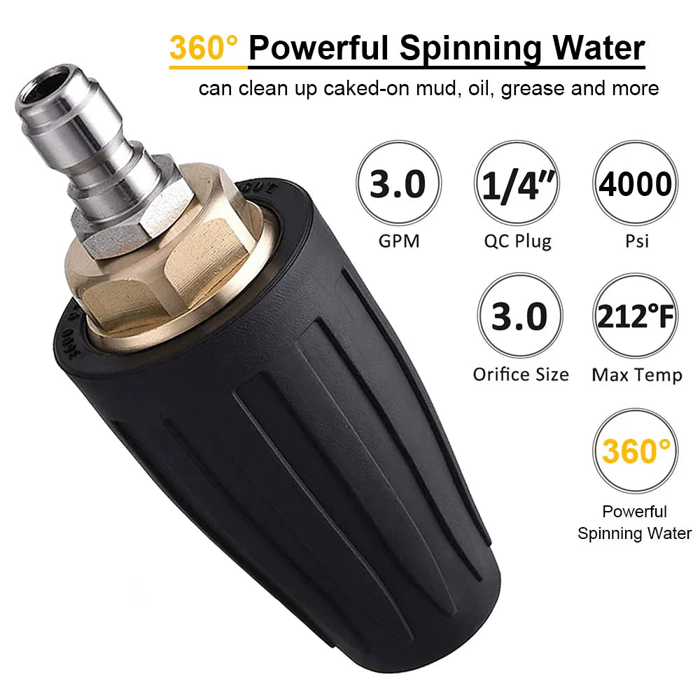 4000 PSI Spray Gun with Nozzles & Foam Lance Kit by Snagg A Foam Cannon