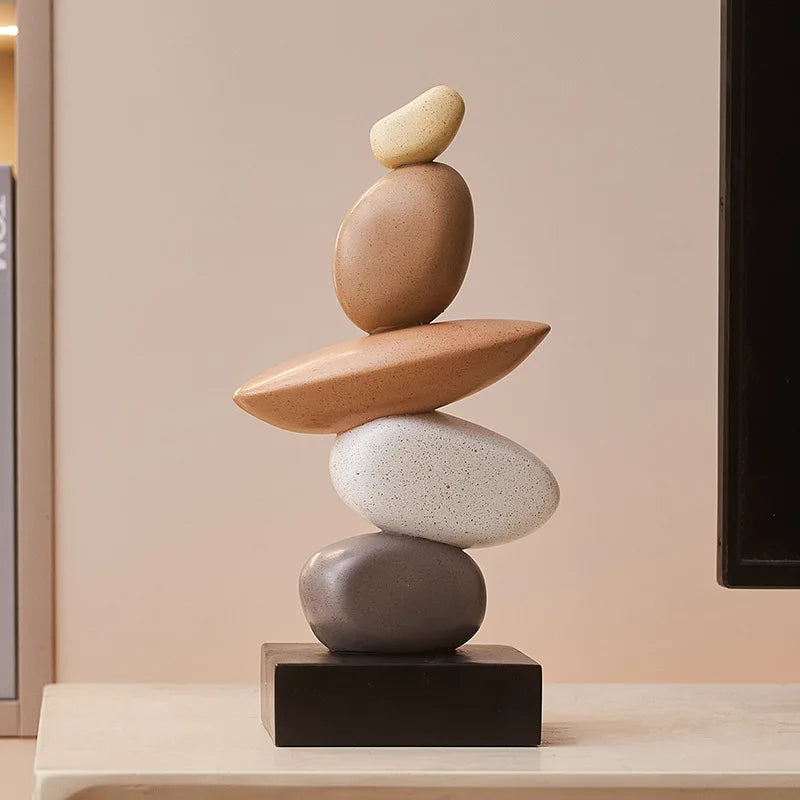 Stacked Stone Resin Sculpture by Snagg A Sculpture