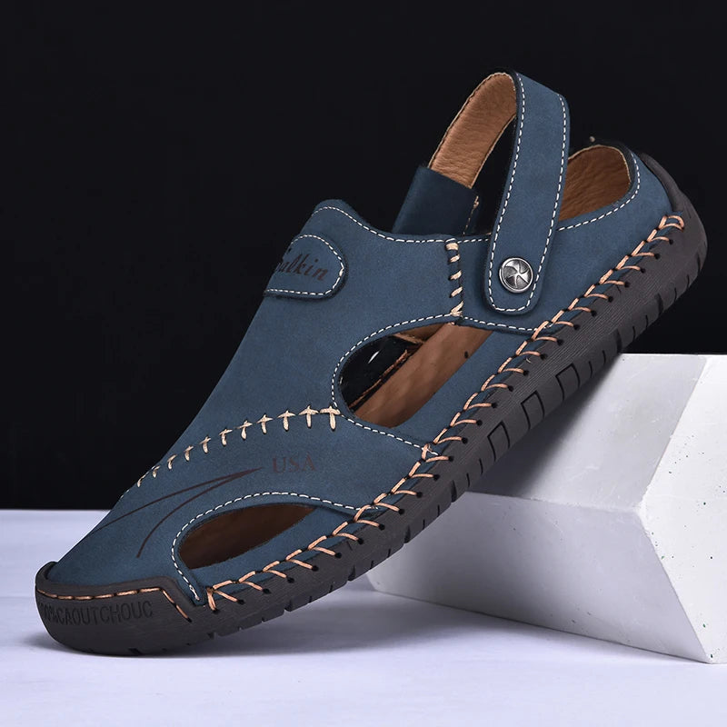 Handmade Men’s Leather Sandals by Snagg A Slipper