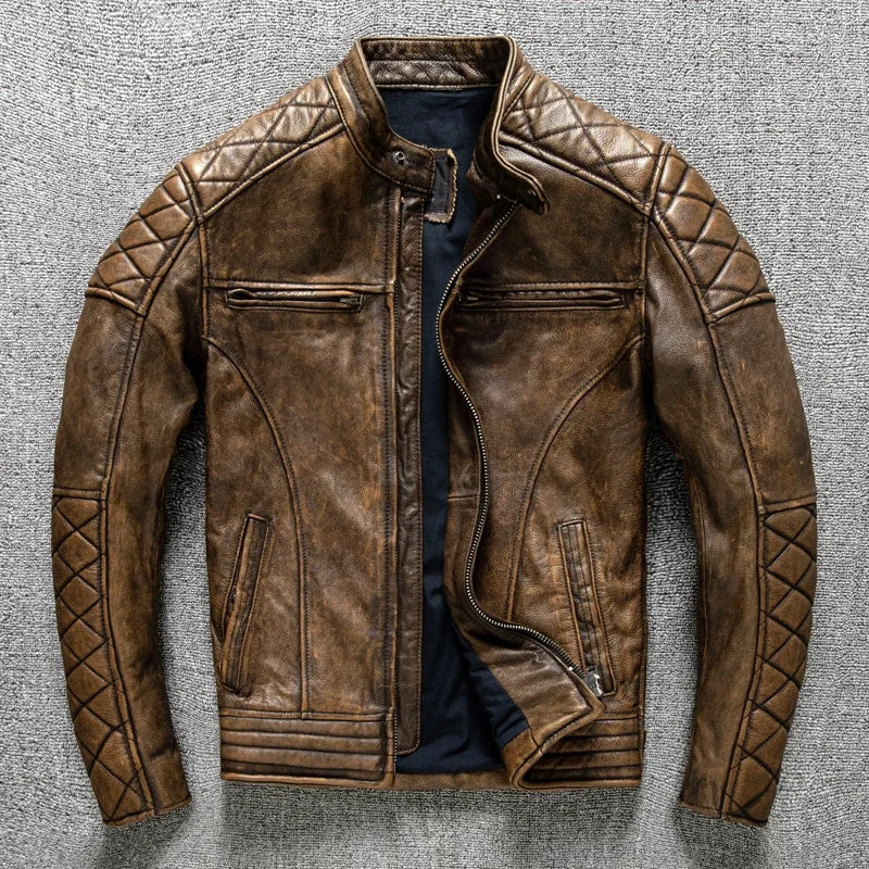 Vintage Men’s Leather Jacket by Snagg A Jacket