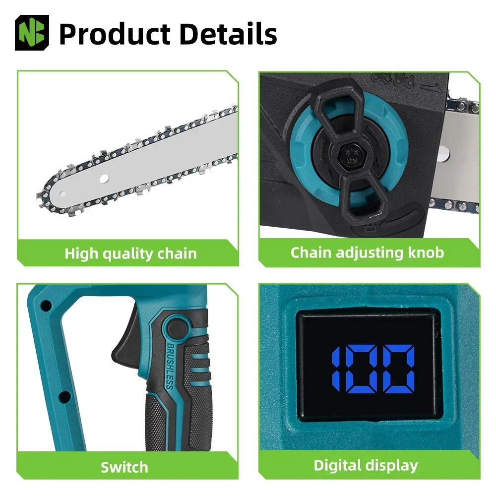 12" Cordless Brushless Chainsaw