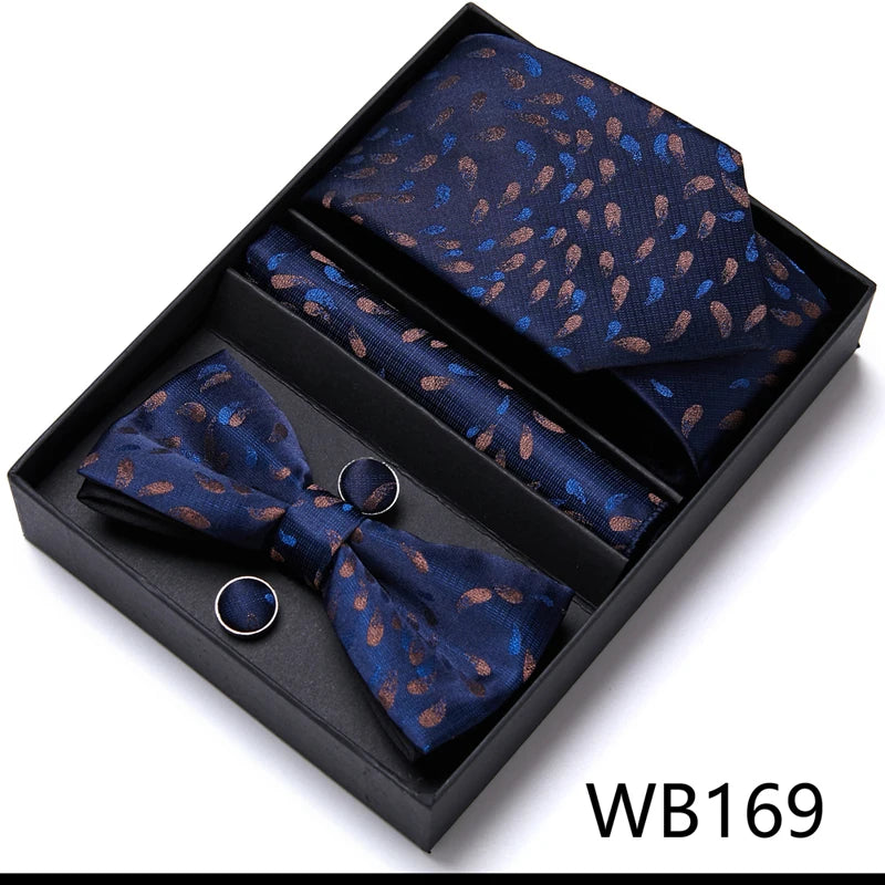 Men’s Luxury Tie & Bow Set - WB169 - Others In Fashion