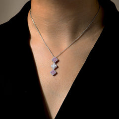 Full Solid 925 Sterling Silver Moissanite Pendant Necklace by Snagg A Necklace