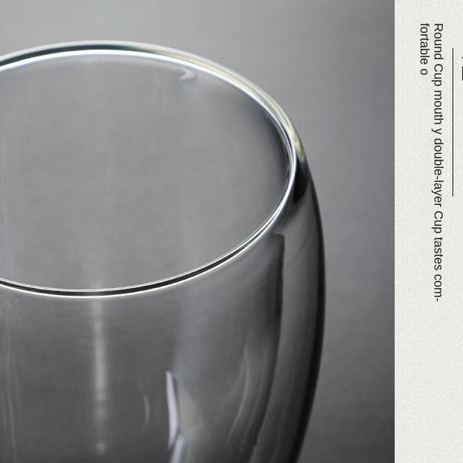Heat Resistant Double Wall Glass Mug For Coffee by Snagg A Cup