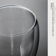 Heat Resistant Double Wall Glass Mug For Coffee by Snagg A Cup