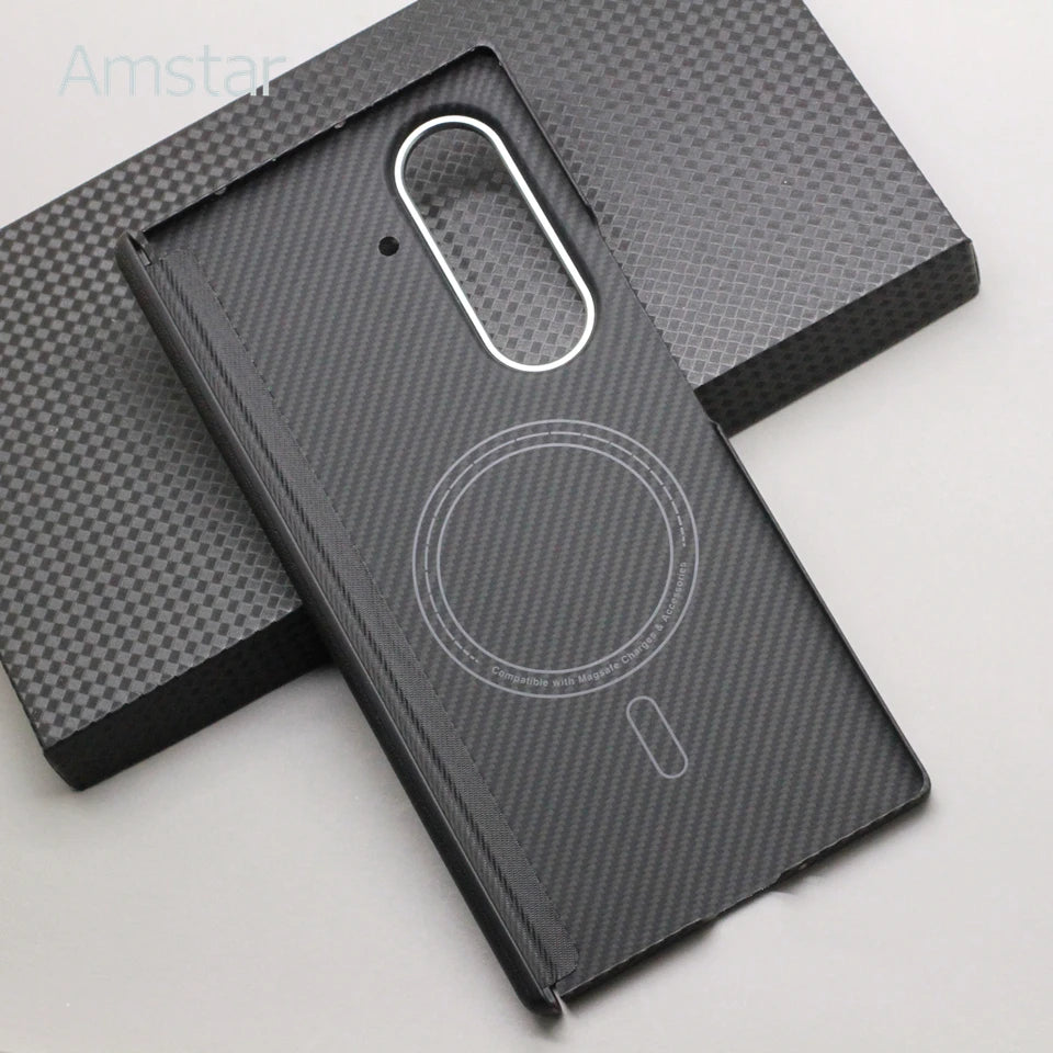 Magnetic Carbon Fiber Foldable Case for Samsung Galaxy Z Fold 7 by Snagg A Phone Case