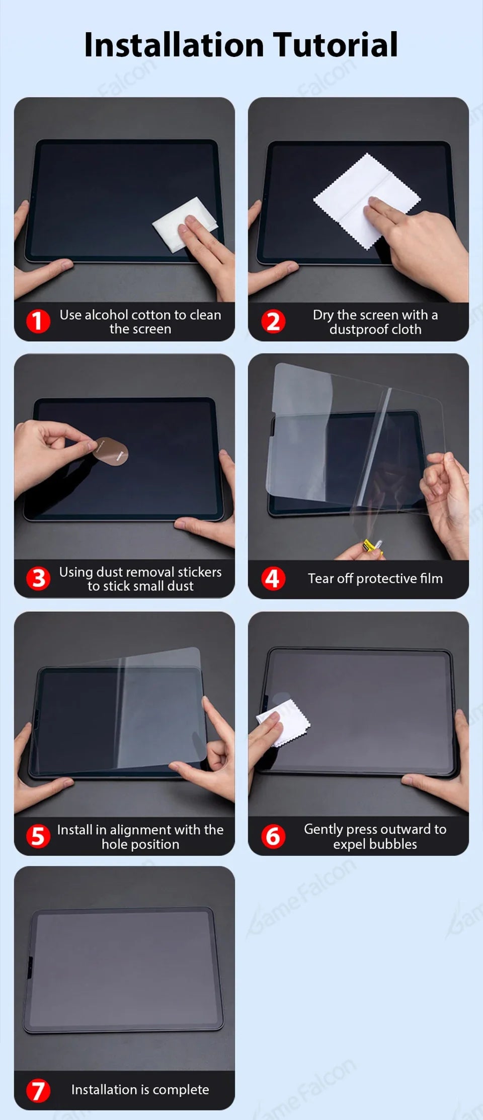 Tempered Glass Screen Protector For Samsung Galaxy Tab S9 / A Series by Snagg A Screen Protector