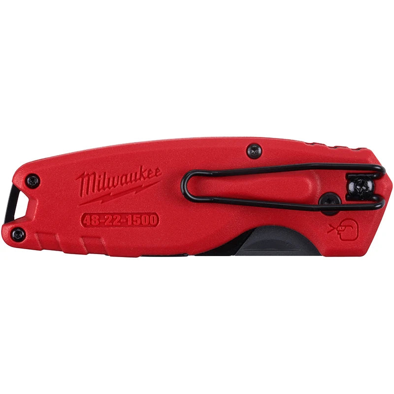 Milwaukee FASTBACK™ Compact Folding Utility Knife – Press & Flip Design - FASTBACK