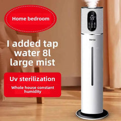 8L Ultrasonic Air Humidifier - Large Capacity Floor Standing Cool Mist Diffuser with Remote Control