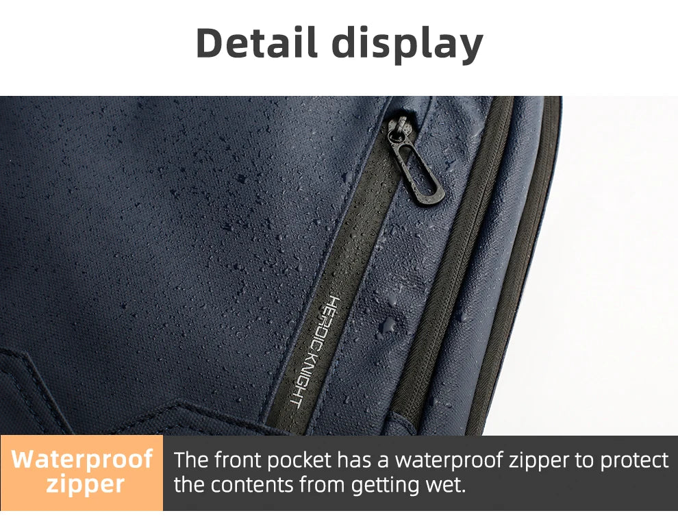 Slim Waterproof Business Backpack 15.6" with USB Charging Port