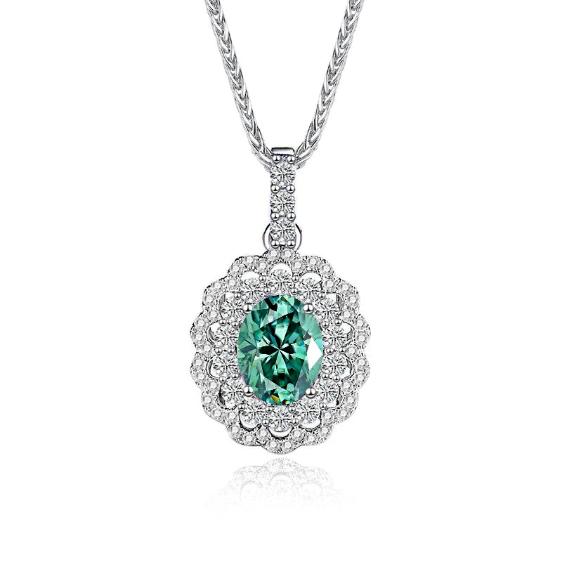 2ct Moissanite Ring & Necklace Set