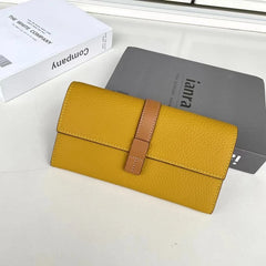 Luxury Genuine Leather Long Wallet by Snagg It Wallet