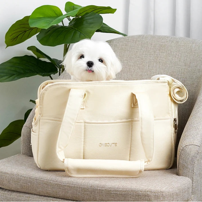 Portable Cotton Pet Carrier Shoulder Bag by Snagg A Pet Seat