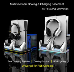 RGB Cooling & Charging Station for PS5 by Snagg A PS Stand