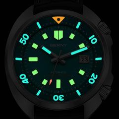 BERNY 20ATM Diver Watch – Stainless Steel Strap - SnaggIt