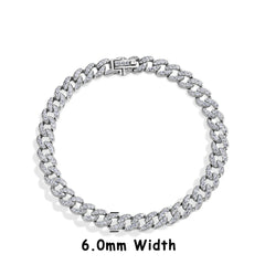 Moissanite Cuba Chain Bracelet by Snagg A Bracelet