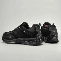 Men's Suede Leather Hiking Shoes – Non-Slip Low-Cut Trekking Shoes with Cotton Lining