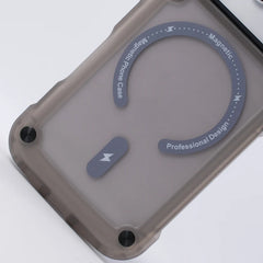 Metal Button Shockproof Magnetic Matte Translucent Case – for iPhone 17 Series - Phone Cases & Covers