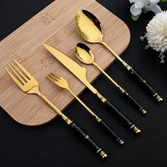 24Pcs Stainless Steel Cutlery Set by Snagg A Dinnerware