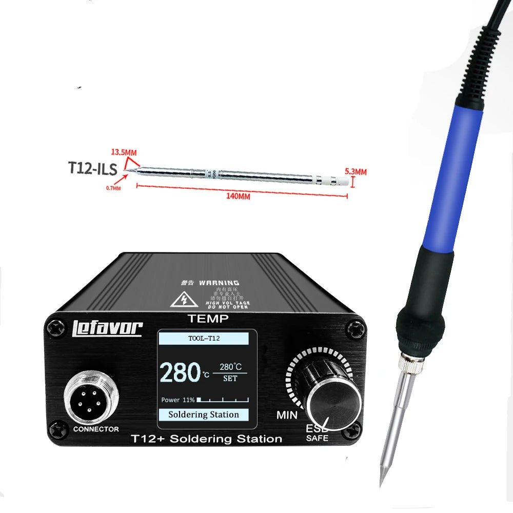 T12 75W Digital Soldering Station with Temperature Control