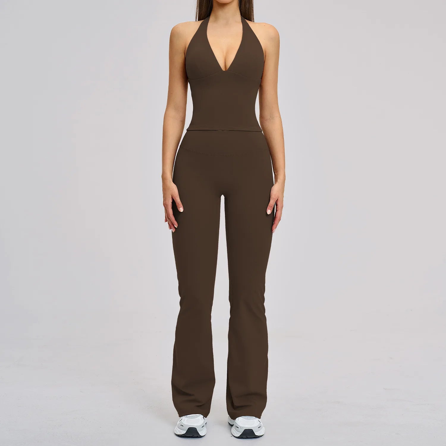 Women's 2-Piece Yoga Set | High Waist Leggings & Sports Bra Workout Fitness Gym Tracksuit