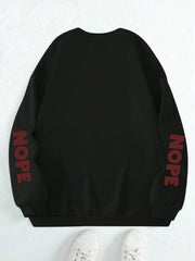 Nope Not Today Print Womans Streetwear Hoodie