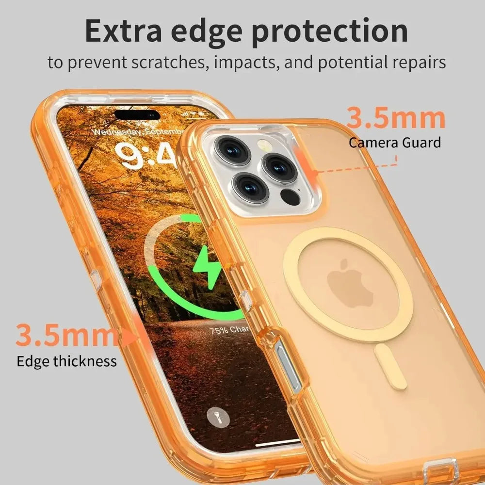 Rugged OTT Armor MagSafe Clear Case – for iPhone 16 Series - Phone Cases & Covers