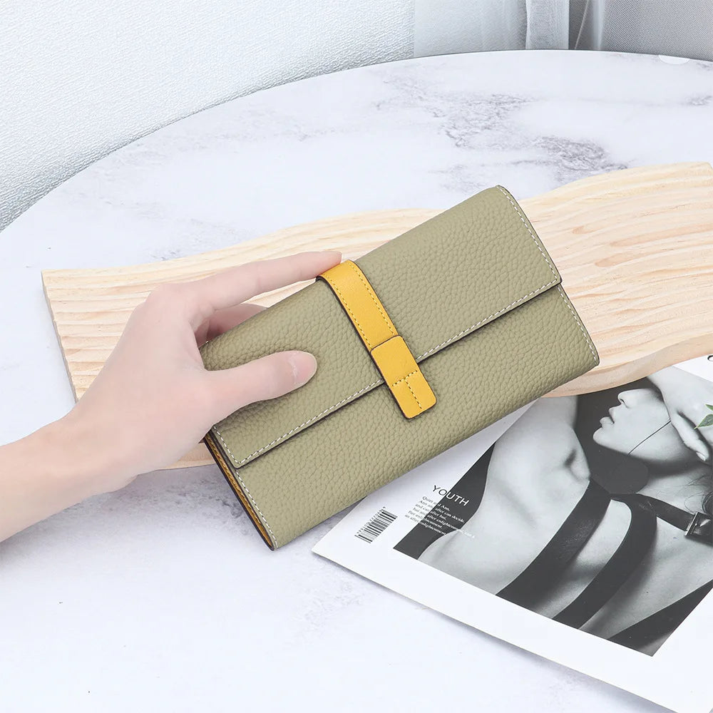 Luxury Genuine Leather Long Wallet
