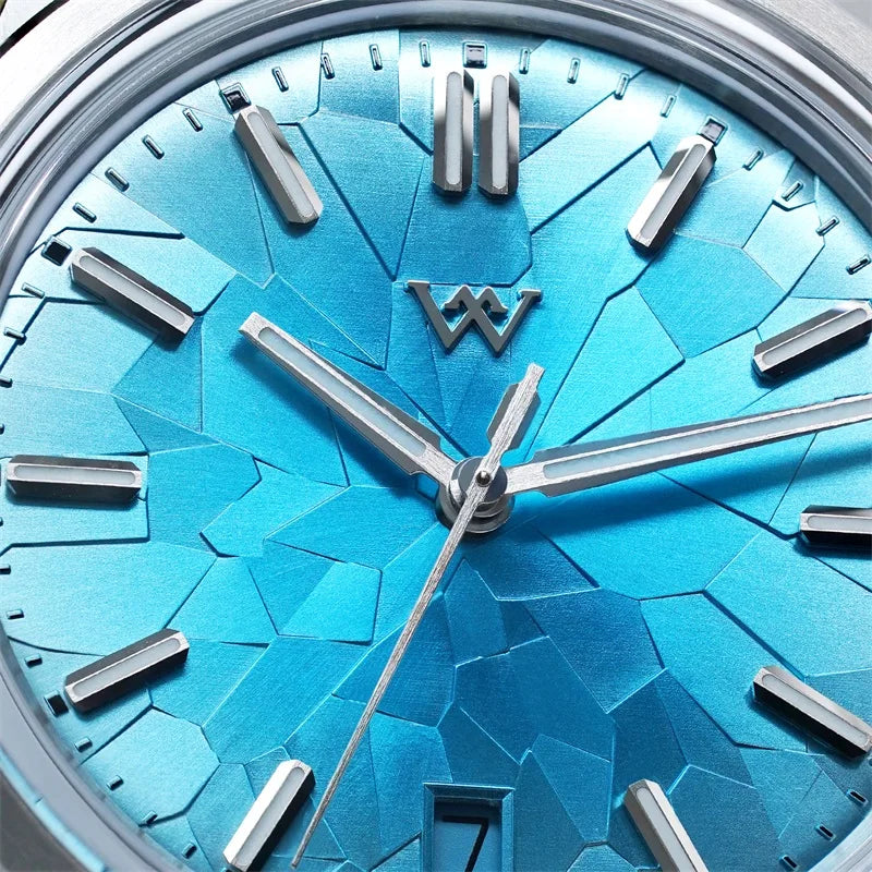 Automatic Mechanical NH35 Men’s Dive Watch – Sapphire Crystal | Glacier Collection | 100M Water Resistant - Blue