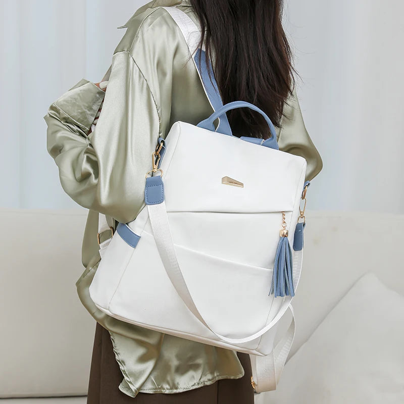 Women’s Fashion Colorblock Backpack by Snagg A Backpack