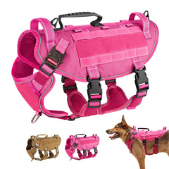 Military Tactical Dog Harness – Escape-Proof, Reflective & Durable by Snagg A Harness